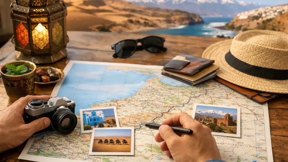 A Morocco Route Planning Example for 10 Days