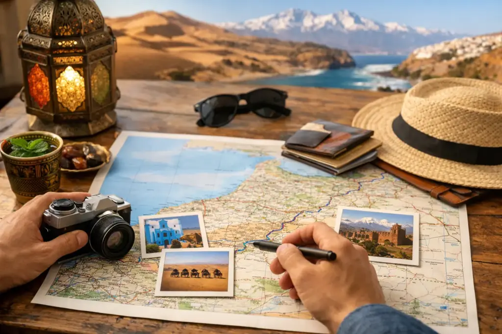 A Morocco Route Planning Example for 10 Days